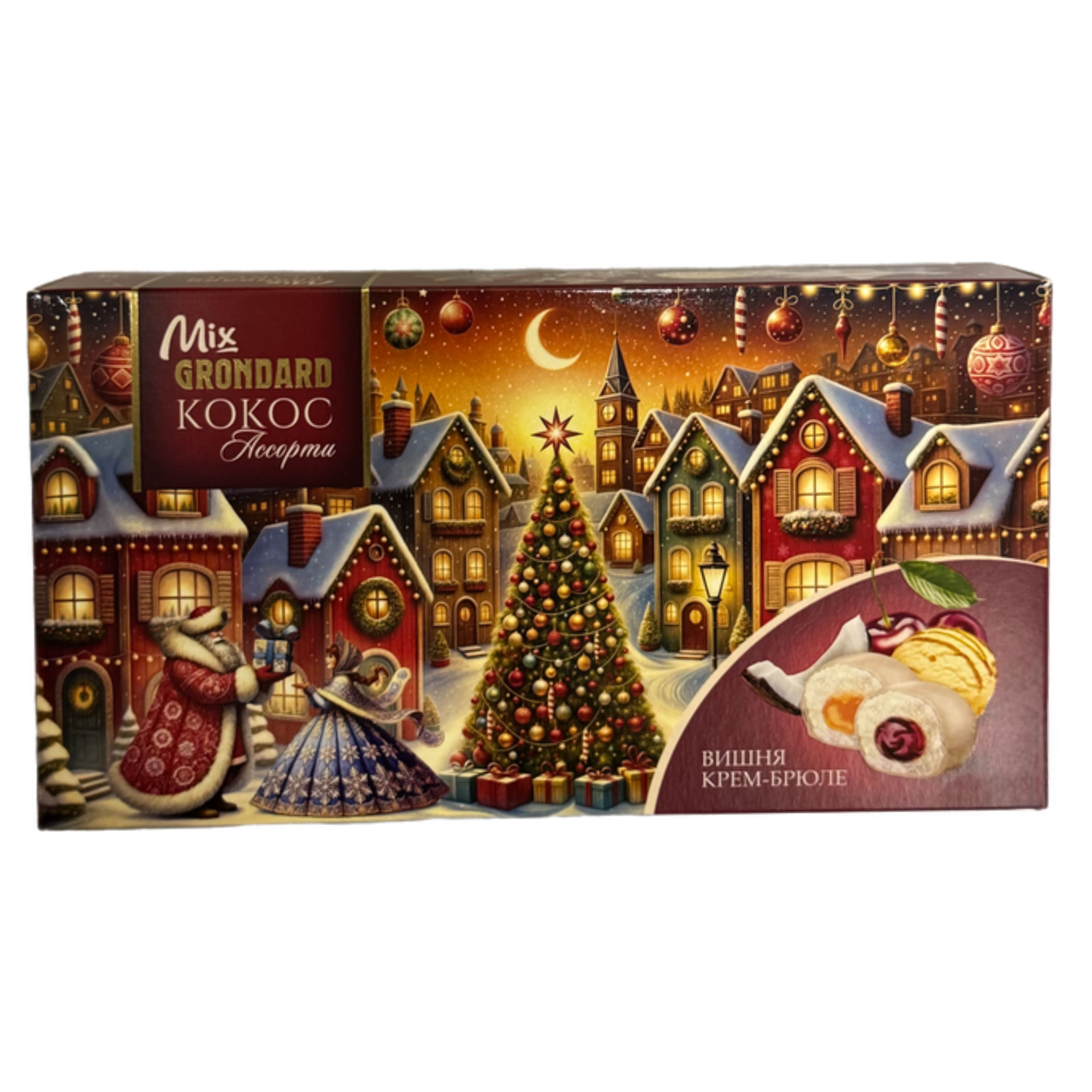 Конфеты Кокос Ассорти  Вишня Крем-Брюле 126г Grondard