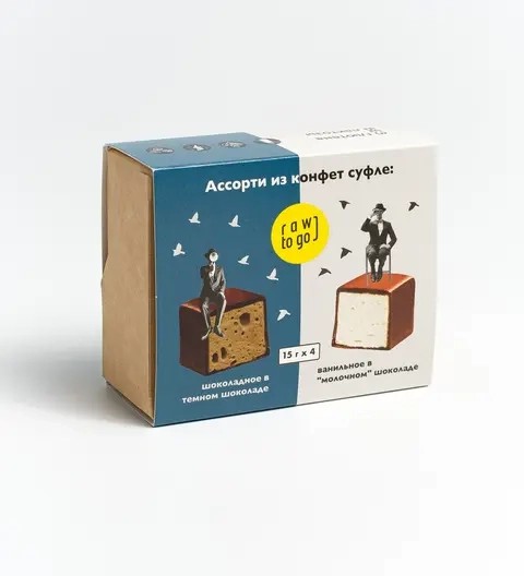 Конфеты-суфле ассорти  60г Rawtogo 