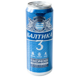 Пиво Балтика №3 Классич.Трад.св.пастер.4,8% 0,45л ж/б 