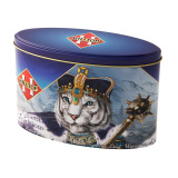 Чай Хилтоп Королевское золото овал премиум черный лист 100г ж/б