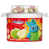 Йогурт густой обогащенный Яблоко-груша-печенье 3% 118г Растишка