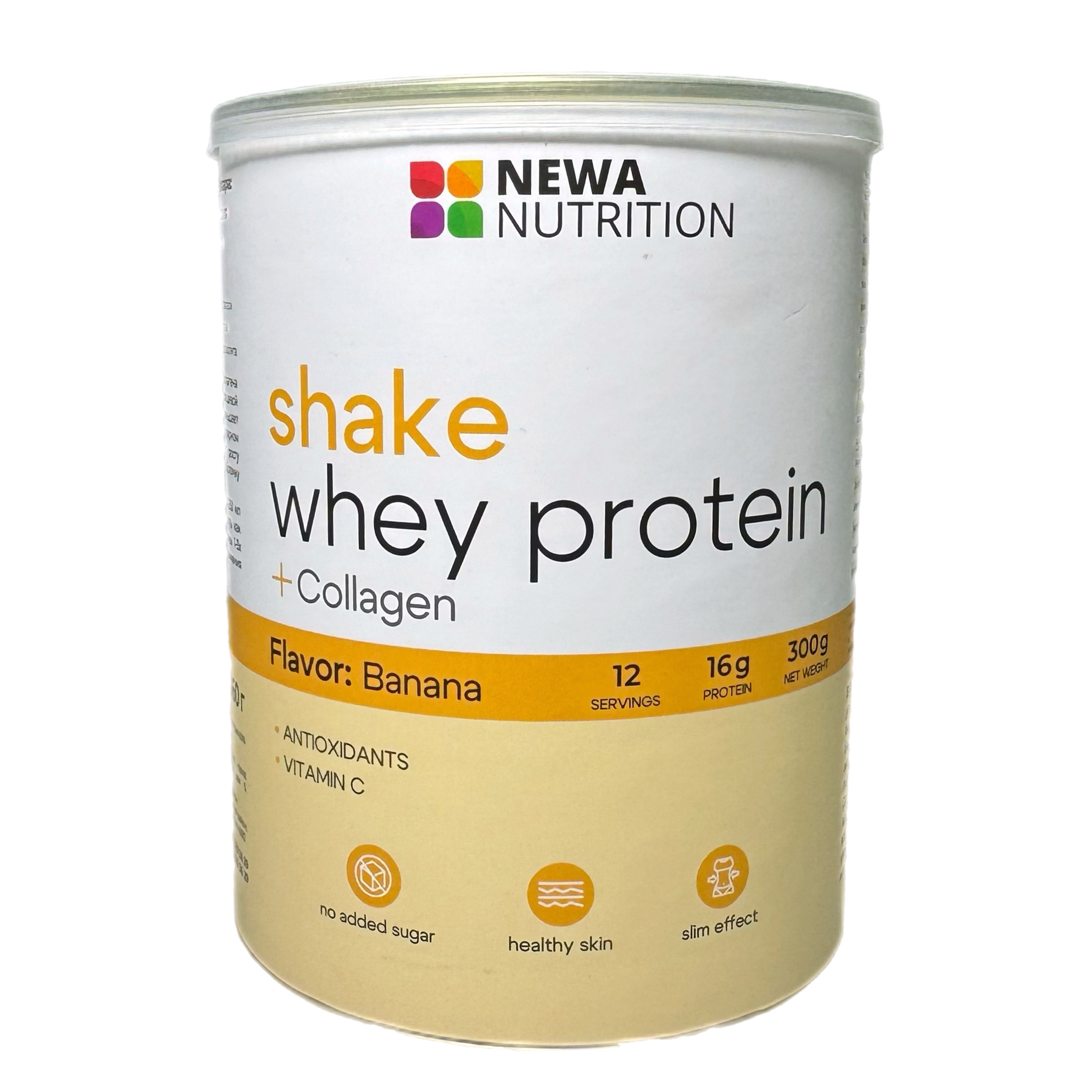 Комплексный коктейль протеин.д/похудения и здоров.кожи с коллаг. вкус банан300г NEWA NUTRITION 