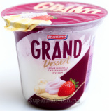 Пудинг Гранд Десерт Эрманн 6% Белый шоколад с клубничным муссом 200г 