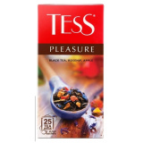 Чай Tess Pleasure черн 25пак с шиповником и яблоком 
