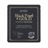 Маска д/лица гидрогелевая с золотом и черным жемчугом 32г Petitfee