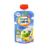 Пюре Фрутоняня яблочно-банановое с творогом 90г ДП 