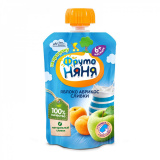 Пюре Фрутоняня яблоко/абрикос/сливки 90г ДП 