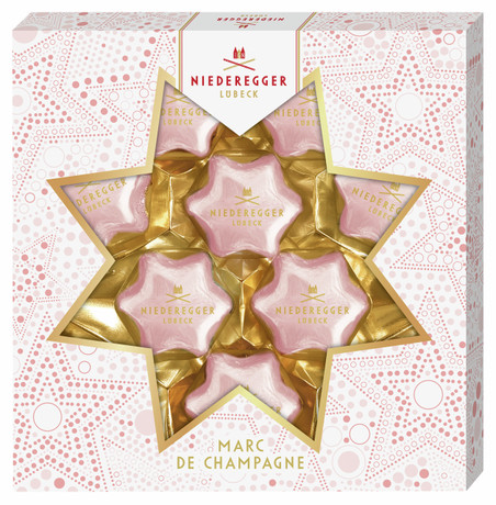 Конфеты Звезды Пралине Марк де Шампань 125г Niederegger 20899