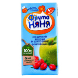 Сок Фрутоняня 0,2л яблоко/шиповник осветл. ДП  Сок Фрутоняня 0,2л яблоко/шиповник осветл. ДП