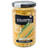Кукуруза Кубаночка сахарная в зернах 360г стекло