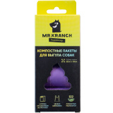 Компостные пакеты д/выгула собак 4 рулона по 15шт  Mr.Kranch
