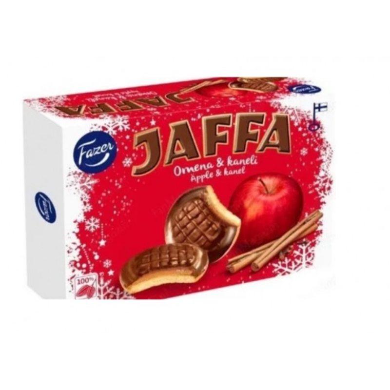 Печенье бисквитное Jaffa яблоко и корица 300г Fazer