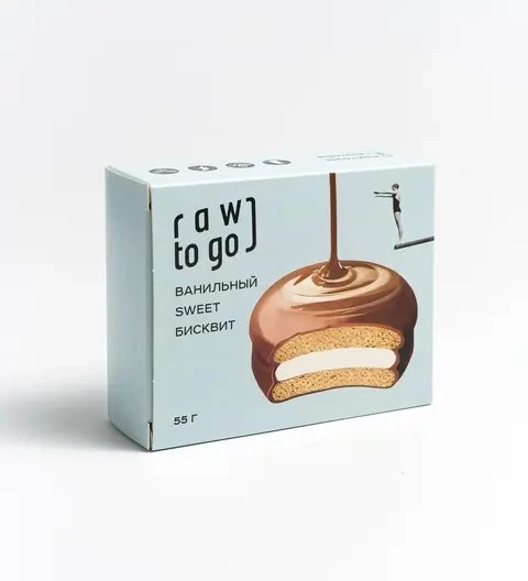 Бисквит  Sweet с ванильным суфле  55г Rawtogo 