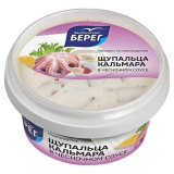 Кальмар щупальца в чесночном соусе 210г Балтийский берег 