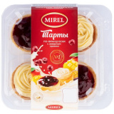 Пирожные Тарты по-французски с заварным кремом 280г Мирэль 