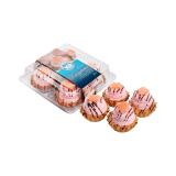 Набор пирожных Корзиночка с зефиром и шок.глаз.4шт 280г Север 