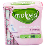Прокладки Molped Ultra Normal с крыл.10шт 