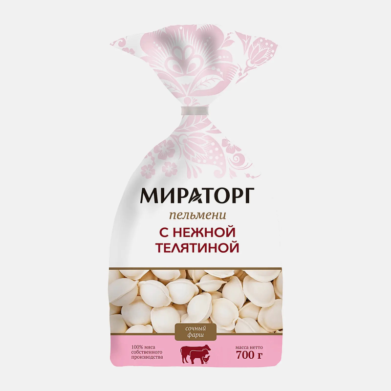 Пельмени с нежной телятиной 700г Мираторг  