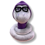 Игрушка мягконабивная Змей Адам люкс серый 22*22*18