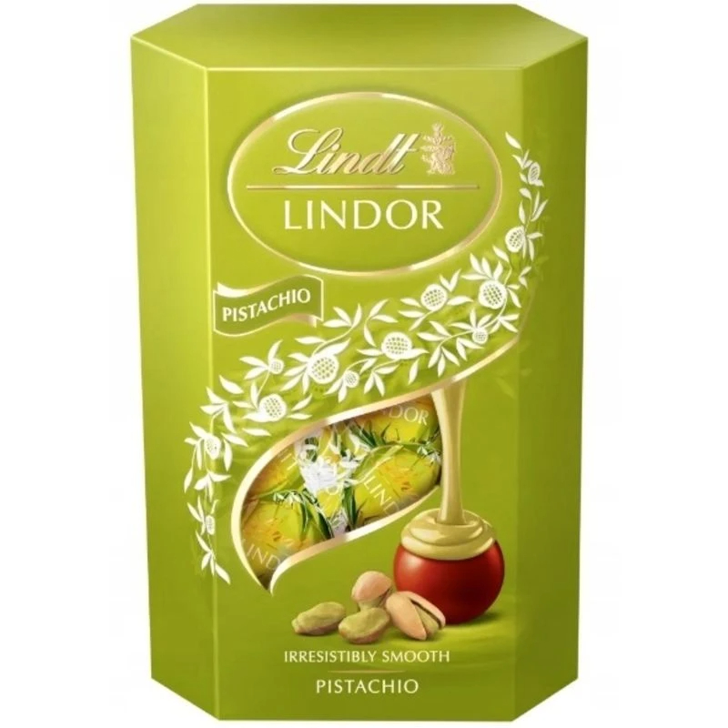 Конфеты Lindt Lindor Фисташка Корнет 200г   