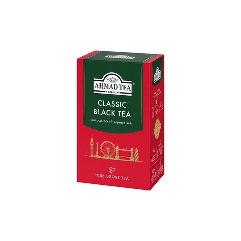 Чай Ахмад классический черный листовой 100г 