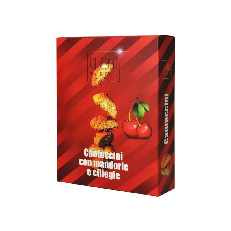 Печенье Кантуччини с вишней и миндалем 180г CEZONI