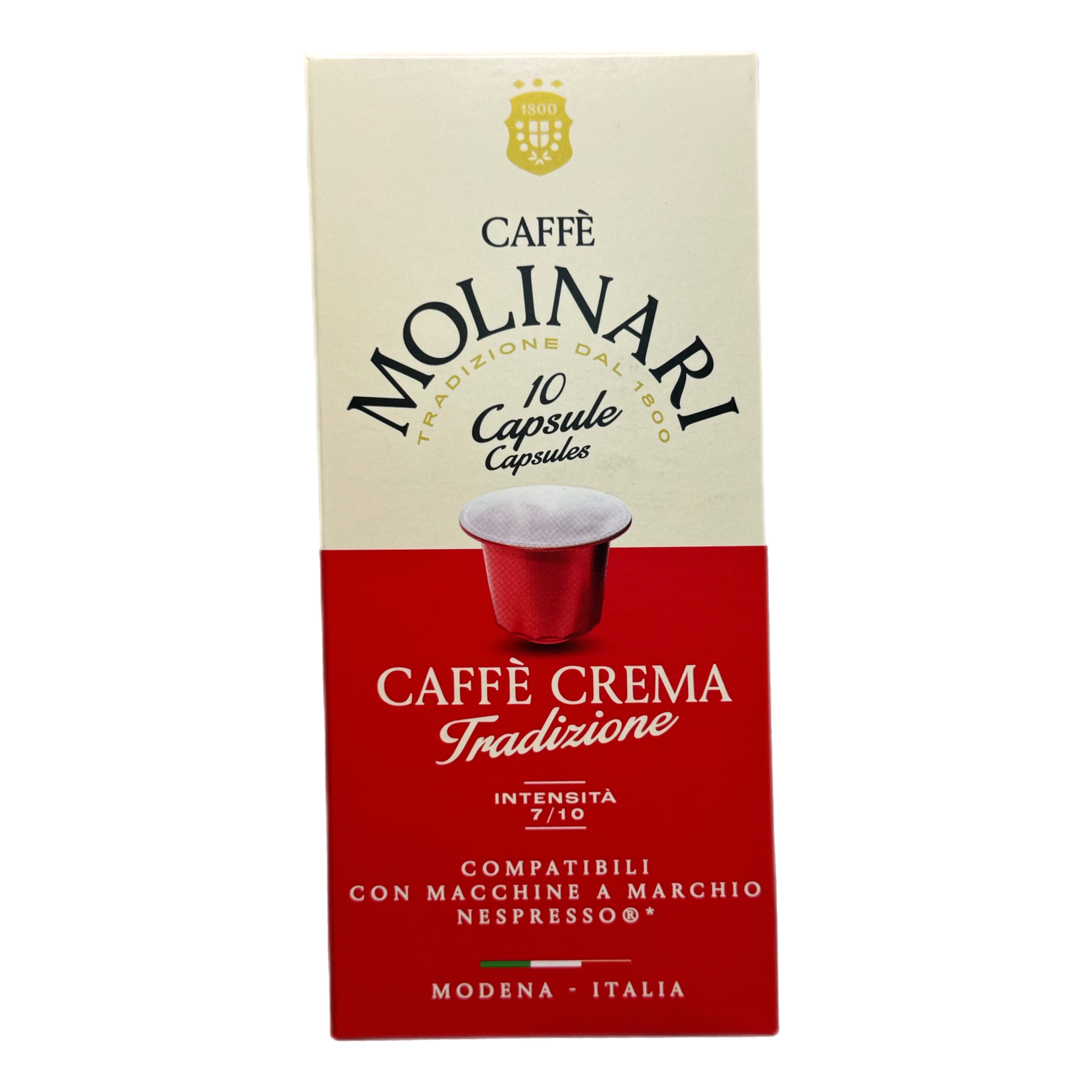 Кофе Molinari Tradizione/Традиционе 10 капсул по 5г 50г