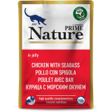 Корм д/кошек Prime Nature Курица с морским окунем в желе 100г пауч 137.6.5535