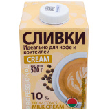 Сливки питьевые стерилизованные 10% 500г Молочный Мир Сливки питьевые стерилизованные 10% 500г Молочный Мир