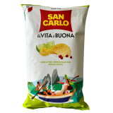 Чипсы картофельные San Carlo лайма/розовый перец 150г 