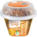 Йогурт персик/манго/гранола/изюм 2,7%-3.5% 190 г МК 