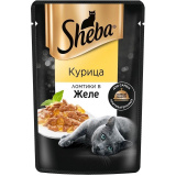Корм д/взрослых кошек Шеба курица в желе 75г