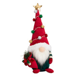 Украшение Гном в колпаке "Елочка" асс. из 2-х 14х11х31 см AT2366