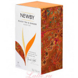 Чай Ньюби Чёрный с Имбирем 25 пак. 50г