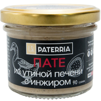 Паштет из утиной печени с инжиром 90 г: заказать свежие продукты ...