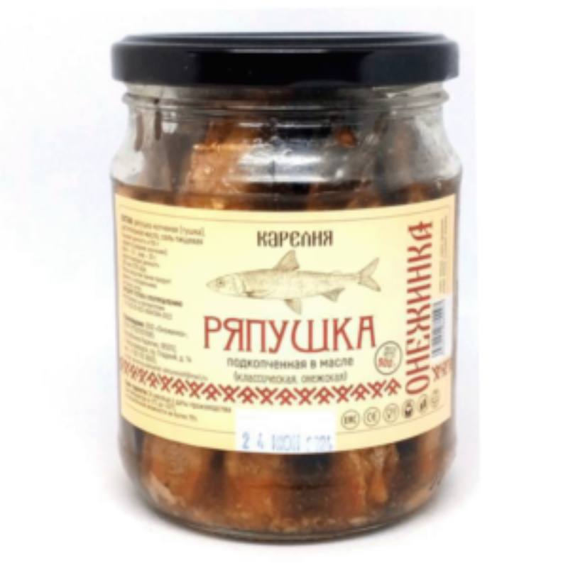 Ряпушка подкопченная в масле 280г Онежинка