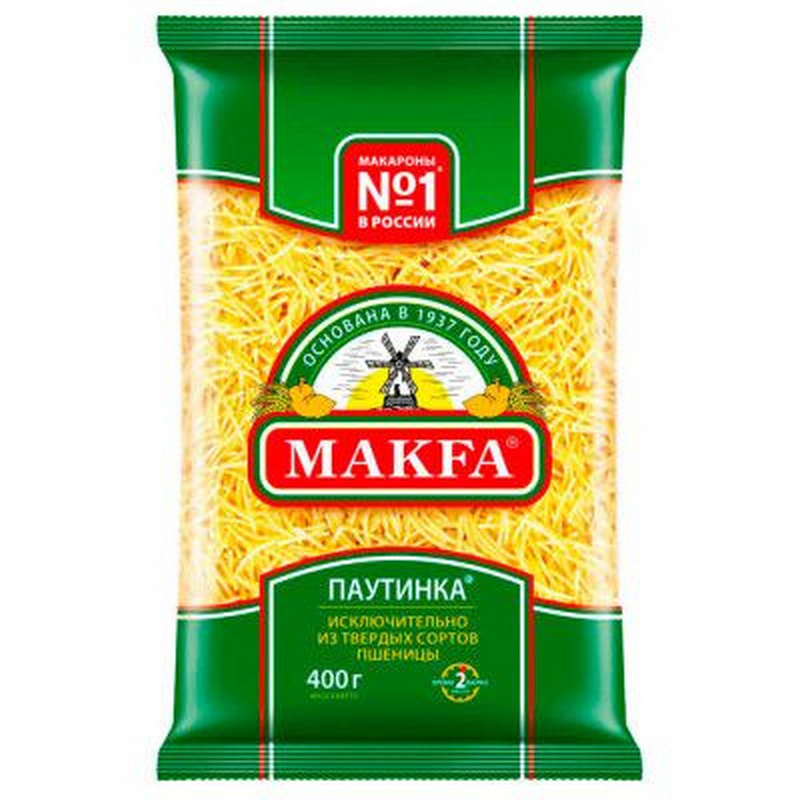 Макарон.изд Макфа вермишель Паутинка 400г 