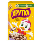 Готовый завтрак Хрутка Дуо шарики 350г коробка 