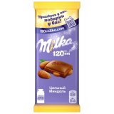 Шоколад Milka молочный с цельным миндалём 80г 