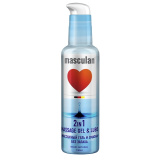 Гель-смазка Masculan без запаха 2в1массажный с дозатором 130мл