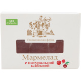 Мармелад желейный на фруктозе с клюквой 200г фермерский СФ Мармелад желейный на фруктозе с клюквой 200г фермерский СФ