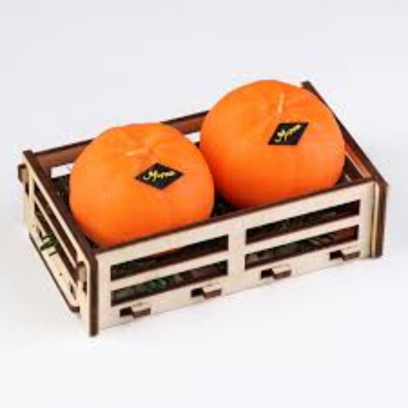 Набор НГ свечей Мандарины в ящике 2шт 