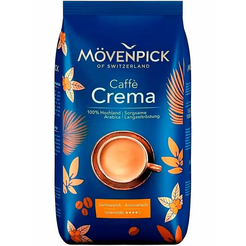 Кофе Movenpick of Switzerland Cafe Crema 500г зерно пачка  