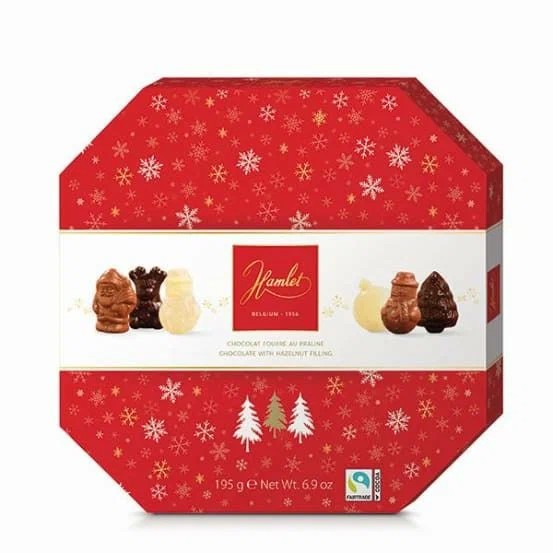 Конфеты шоколадные Ассорти с начинкой пралине 195г