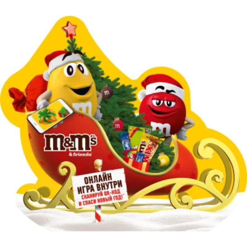Набор кондитерских изделий подарочный М&Ms Friends Сани 222г