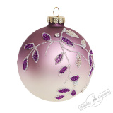 Украшение Шар "Вистерия" (стекло) 8 см  AXM166