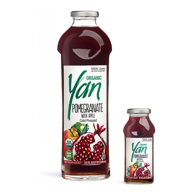 Сок YAN Гранатовый с добавлением яблочного 0,930л  