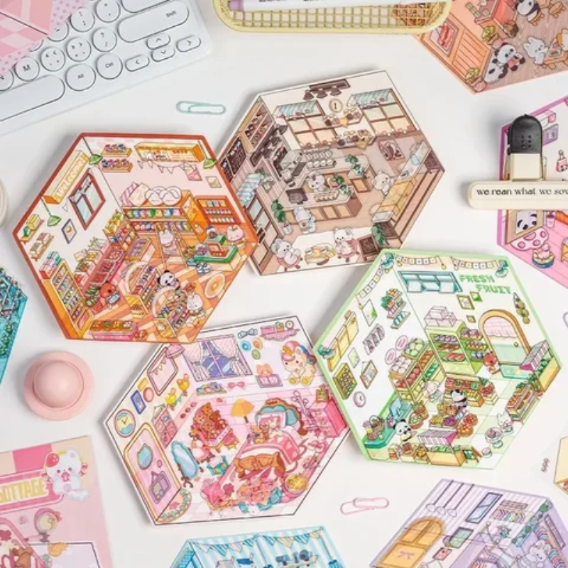 Наклейки Сказочный город WDX0414BK-A