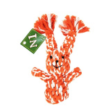 Игрушка для животных Грейфер в форме Зайца красно-белый 23см