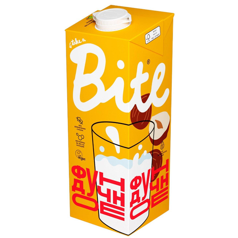 Напиток Bite Фундук растительный ультрапастеризованный 1л 